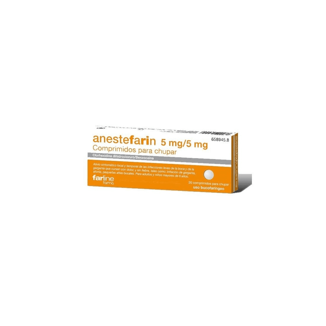 Farline 5 mg / 5 mg 20 Comprimidos para Chupar